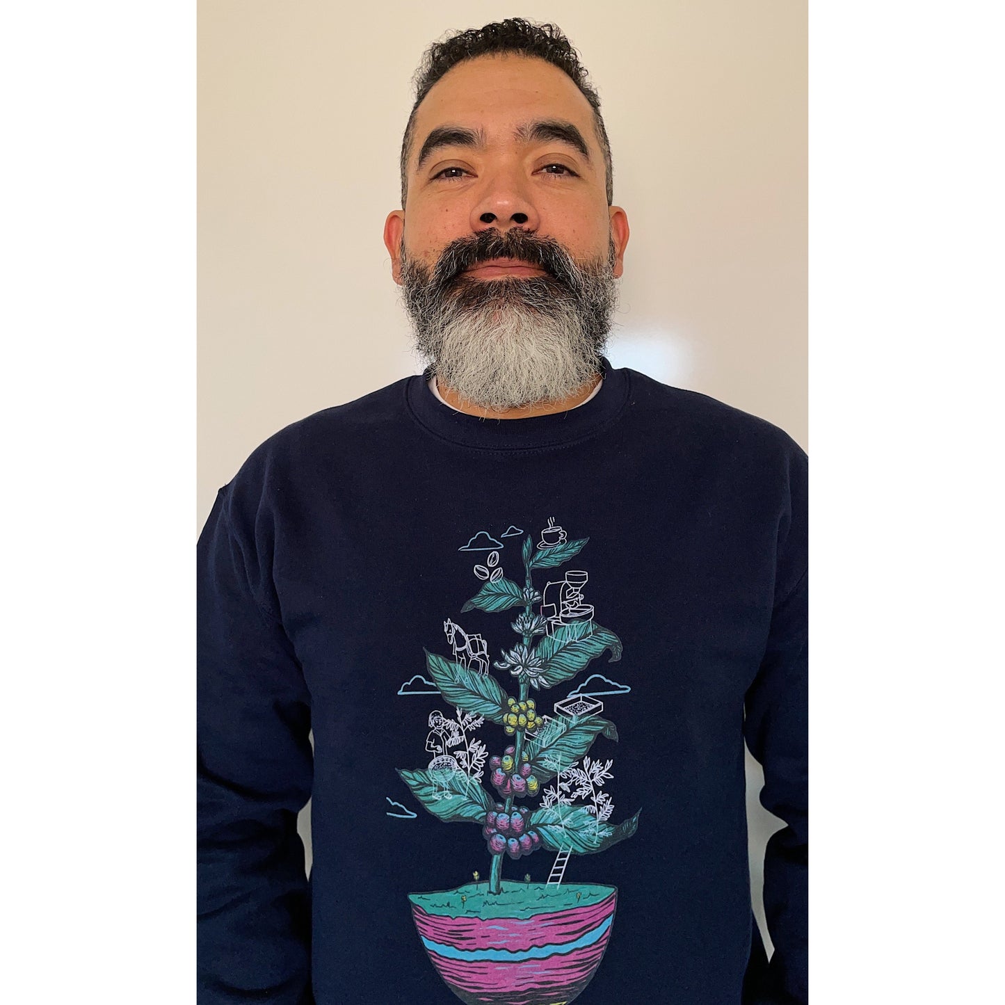 Sweater - El Parche Coffee Plant Design