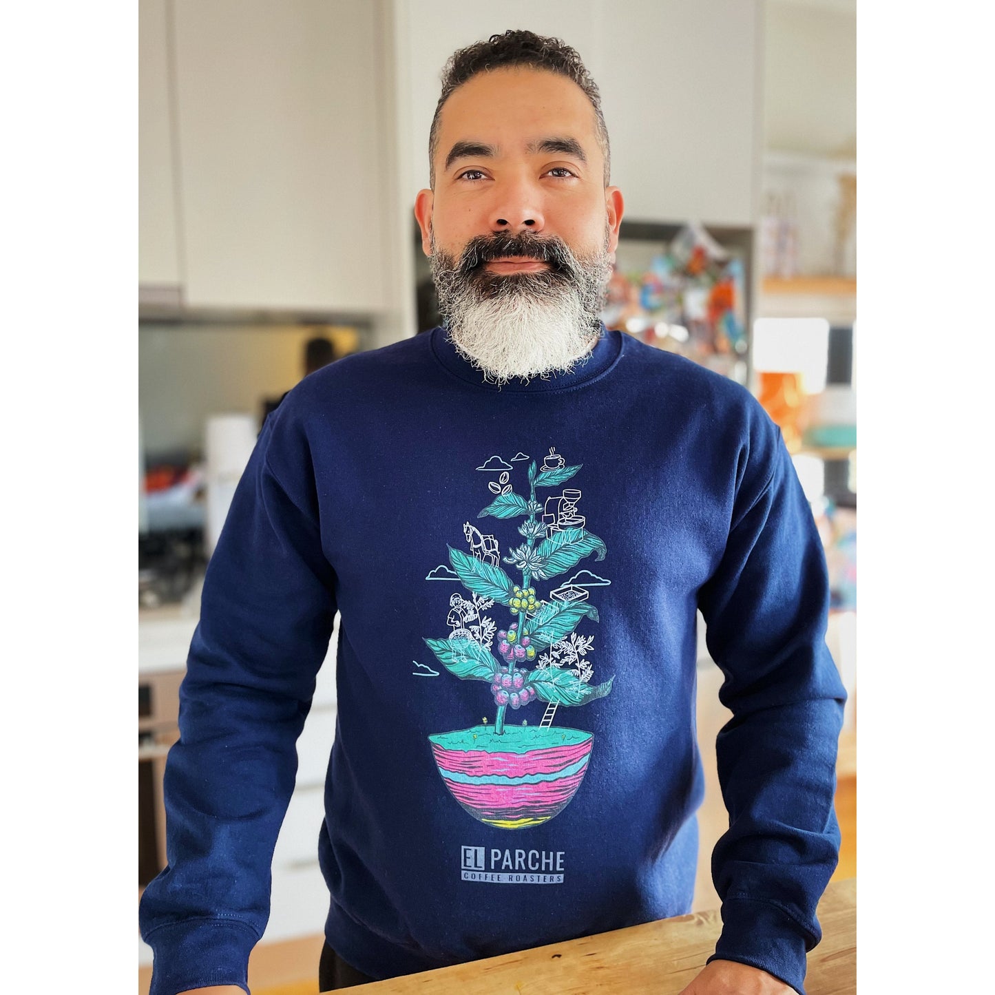 Sweater - El Parche Coffee Plant Design